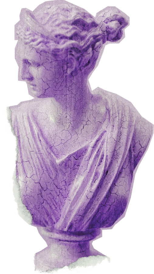 Vintage Feminine Romantic Sculpture Cutout